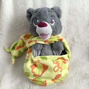 Disney Parks Babies Jungle Book Baloo Bear In Blanket Pouch 10” Plush Toy